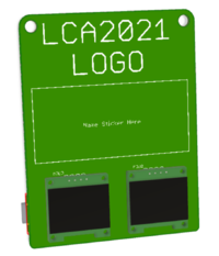LCA2021 swag badge very first 3D render 2020-09-02
